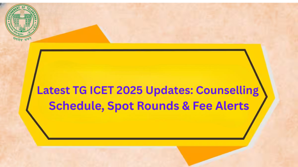 Latest TG ICET Counselling